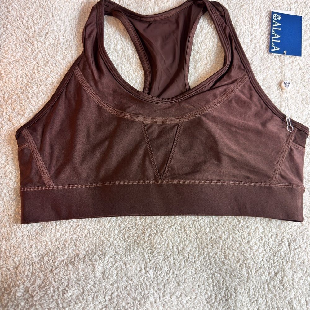 Alala Womens Adult Surf Bra Sz L Inspired by Wetsuit stitching Medium Support - Picture 6 of 16